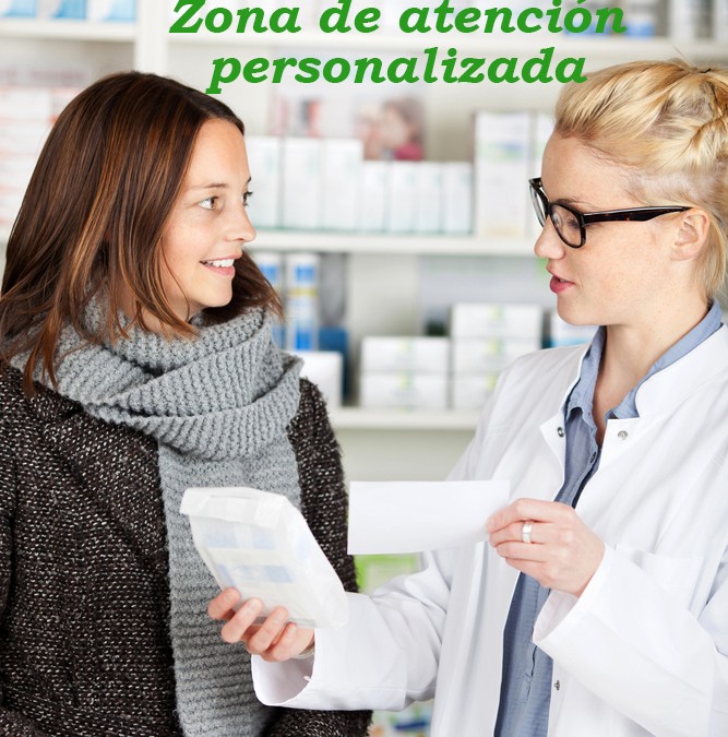 Zonas personalizadas en la farmacia